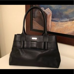 Kate Spade black leather bow purse.